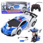 LEAN TOYS Auto Robot 2in1 Policyjny Samochód Zdalnie Sterowany RC 1:18