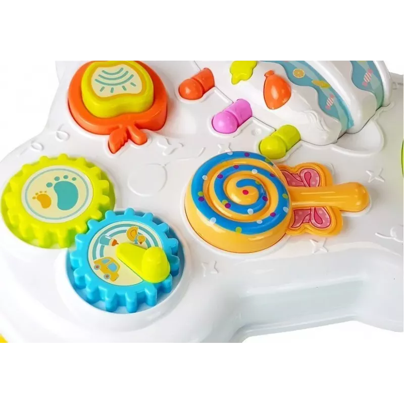 LEAN TOYS Stół Edukacyjny - Słodycze z Dźwiękami dla Niemowląt