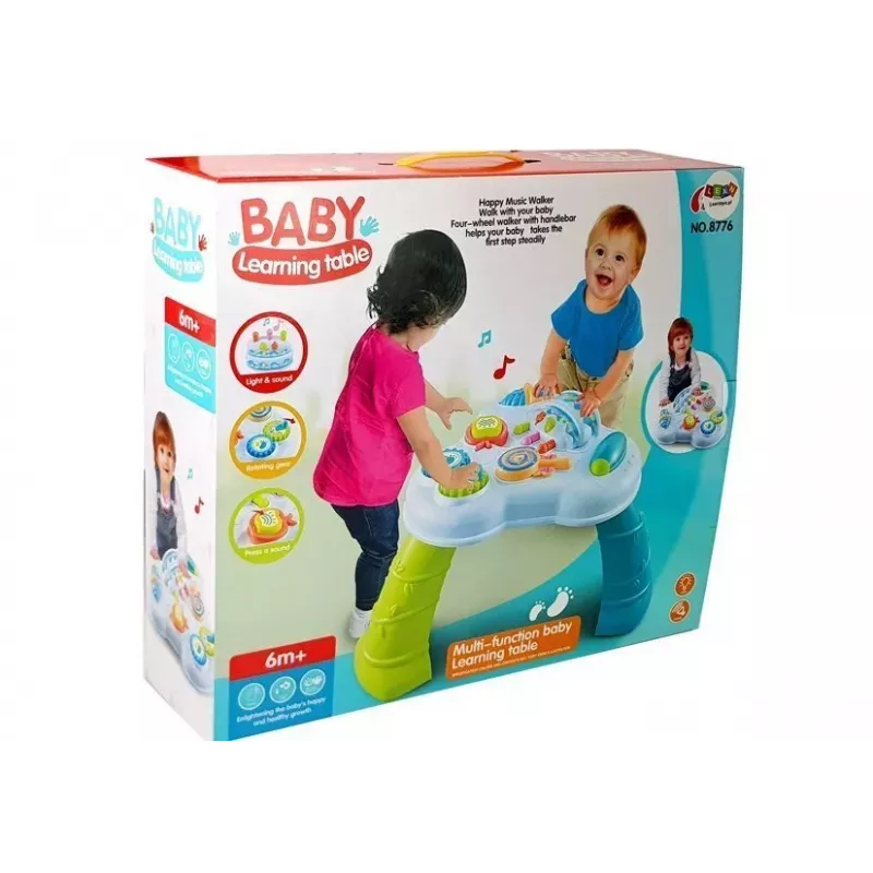 LEAN TOYS Stół Edukacyjny - Słodycze z Dźwiękami dla Niemowląt