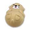 LEAN TOYS Zestaw Zabawek do Kąpieli Wędkowanie Gumowe Zwierzątka Pastelowe Sitko 4 szt.