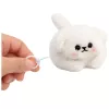LEAN TOYS Pluszowy Biały Piesek z Machającym Ogonem i Piszczącymi Dźwiękami Brelok 9 cm
