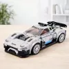 LEAN TOYS Klocki Konstrukcyjne Samochód Wyścigowy Robot 2w1 Biały 320 szt.