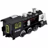 LEAN TOYS Classic Locomotive Obstacle Sensor Smoke Lights Sounds Black