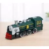 LEAN TOYS Classic Locomotive Obstacle Sensor Smoke Lights Sounds Green