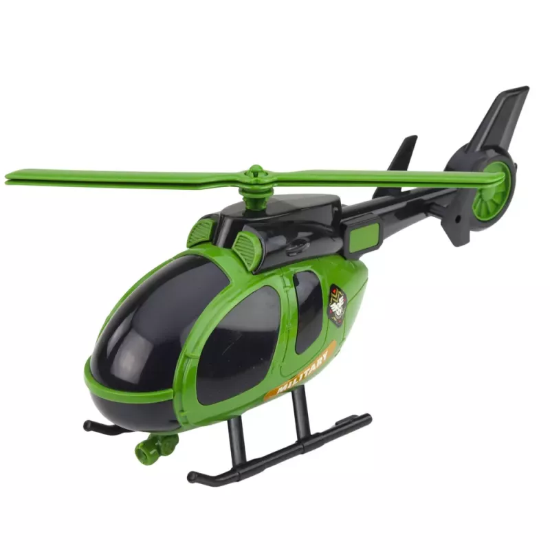 LEAN TOYS Zestaw Wojskowy Ciężarówka Wojskowa Laweta Samochód Helikopter Światła Dźwięk