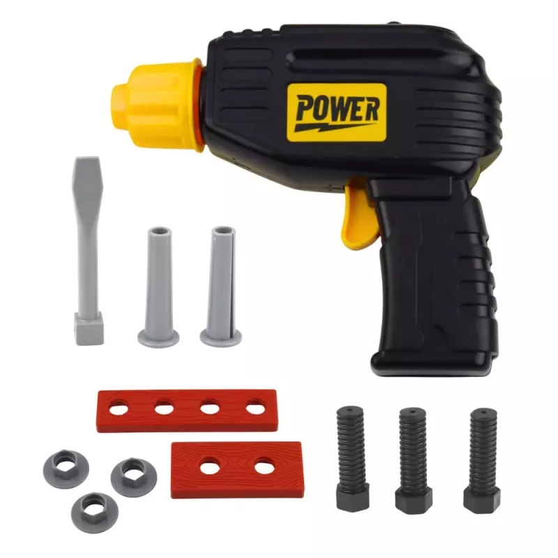 LEAN TOYS Zestaw Narzędzi w Walizce z Akumulatorowym Wkrętakiem, Akcesoria, 23 szt.