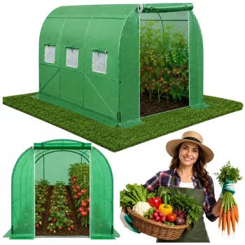 LEAN Szklarnia do Warzyw, Zielone Okna UV, 3,5x2x2M, 7M²