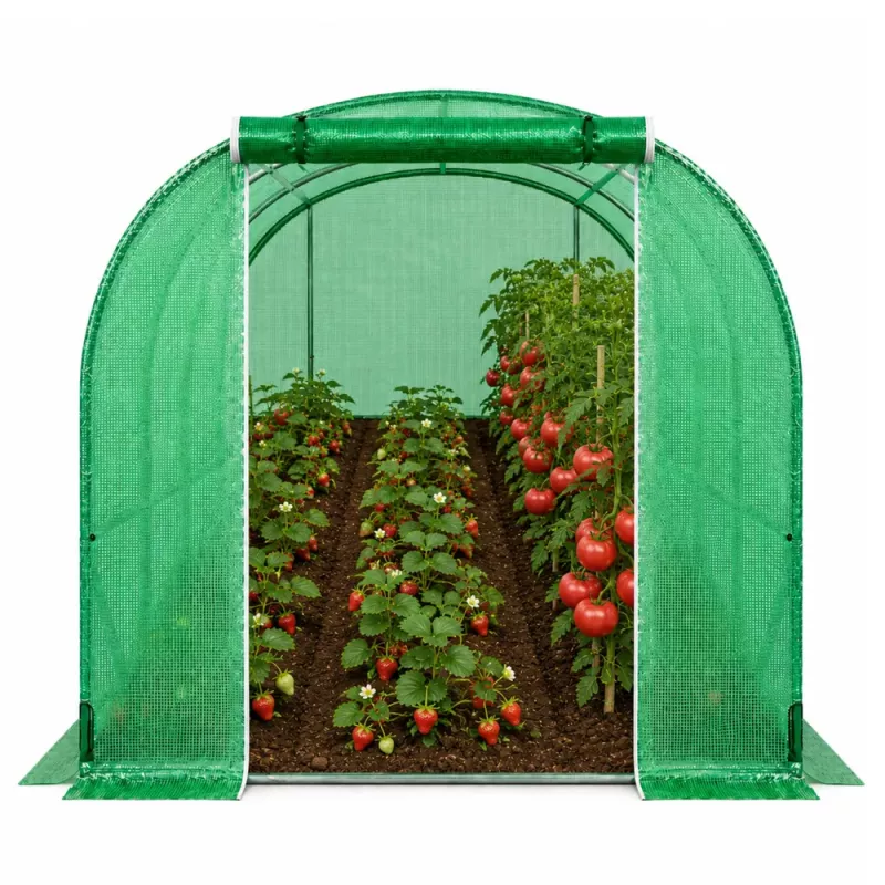 Tunel foliowy LEAN PRO do warzyw, rama 25 mm, 8 x 3 x 2 m, 24 m²