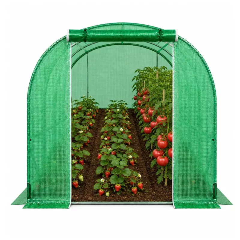 LEAN Foil Tunnel Garden Vegetable Greenhouse PRO Frame 25MM 10x3x2M 30M²