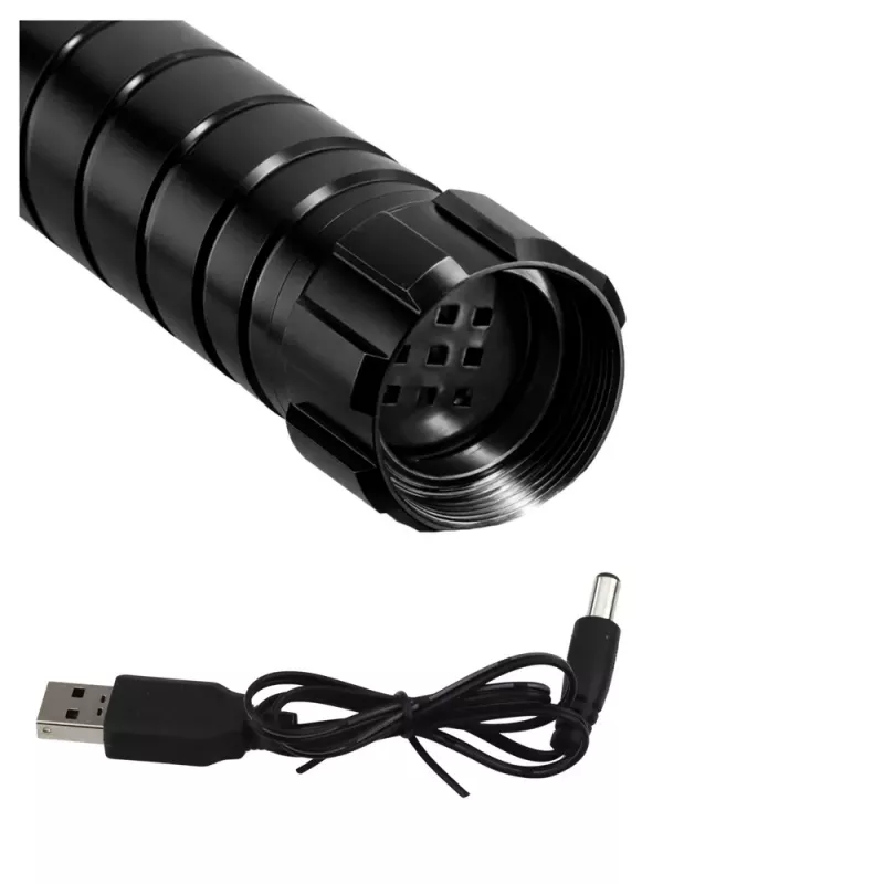 LEAN TOYS LED Laser Lightsaber z dźwiękami, metalowy uchwyt, 75 cm