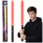 LEAN TOYS LED Laser Lightsaber z dźwiękami, metalowy uchwyt, 75 cm