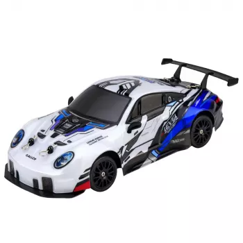 LEAN TOYS Zdalnie Sterowany Samochód Drift RC Wymienne Koła 4WD Niebieski 1:24