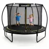 LEAN SPORT LEAN Trampolina ogrodowa z siatką wewnętrzną Czarno-zielona 183CM 6FT