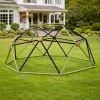 LEAN SPORT Kopuła wspinaczkowa do ogrodowego placu zabaw 182x86 cm 6FT Niebieski/Żółty