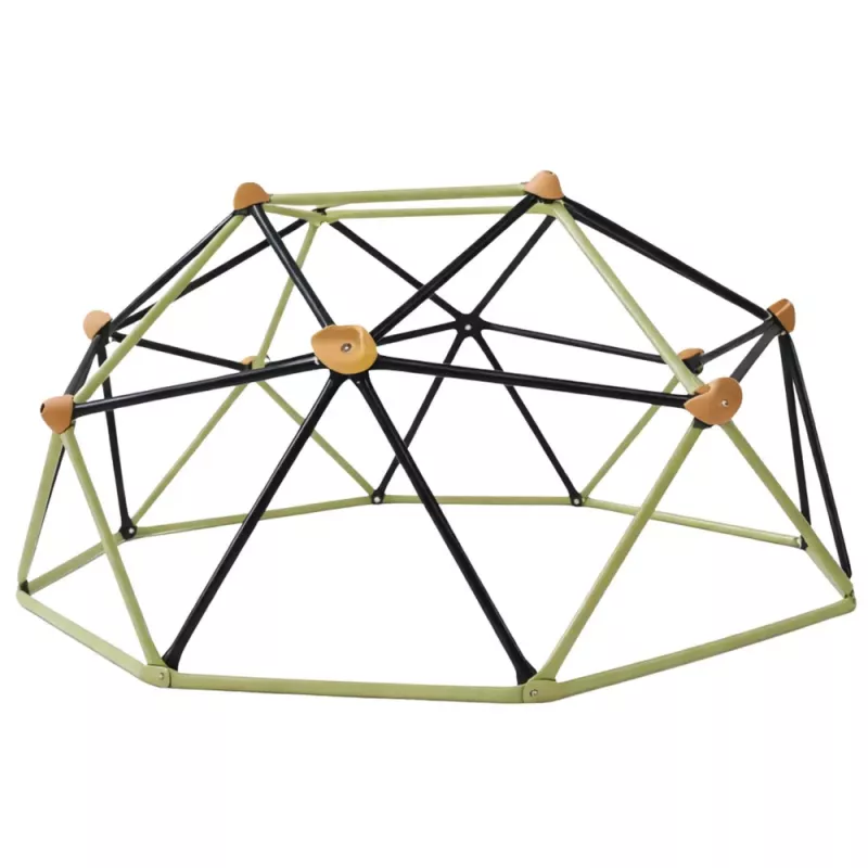 LEAN SPORT Kopuła wspinaczkowa do ogrodowego placu zabaw 182x86 cm 6FT Niebieski/Żółty
