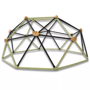 LEAN SPORT Kopuła wspinaczkowa do ogrodowego placu zabaw 182x86 cm 6FT Niebieski/Żółty