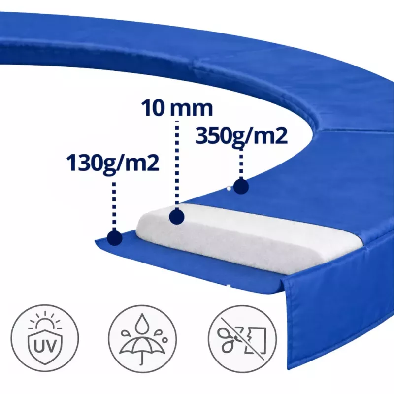Podkładka sprężynowa do trampoliny Lean, niebieska, 244-252 cm, 8 ft