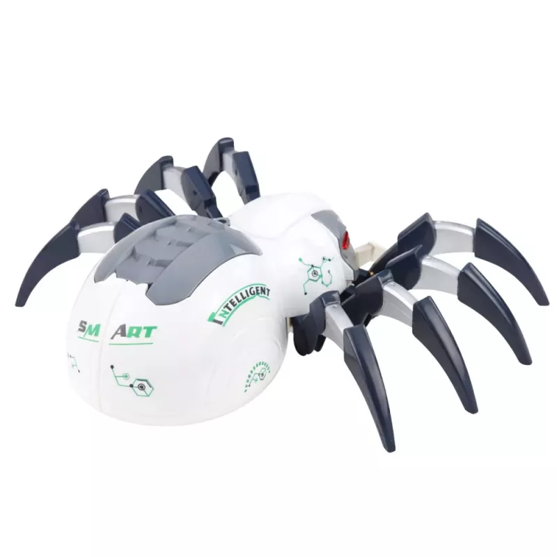 LEAN TOYS RC Zdalnie Sterowany Robot Pająk z Efektem Dymu, Światłami i Dźwiękami
