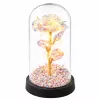 LEAN Eternal Rose in a Glass Dome LED Crystal Lighting 21.5 x 11 cm