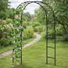 LEAN Metalowa Pergola Ogrodowa dla Roślin, Podpora dla Pnączy, Łuk 240x140 cm