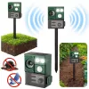 LEAN Solar Animal Repeller with Motion Sensor, Ultrasound, LED Diodes