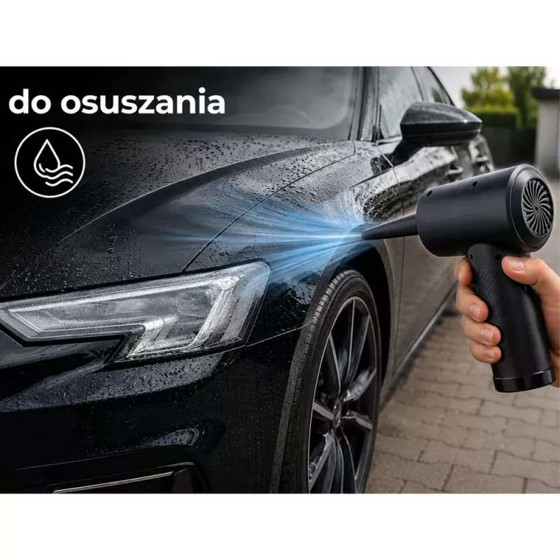Zestaw LEAN Elektryczna Dmuchawa do Kurzu z Kompresorem i Końcówką Szczotkową
