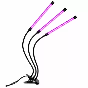 Lampa LED LEAN do uprawy i oświetlania roślin, potrójne moduły, klips