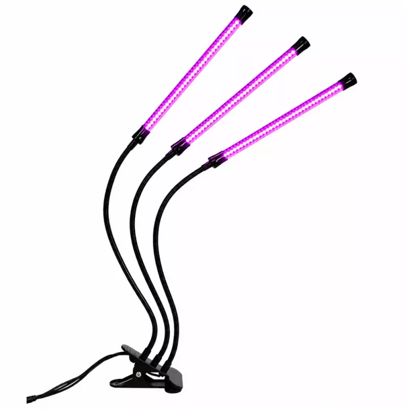 Lampa LED LEAN do uprawy i oświetlania roślin, potrójne moduły, klips