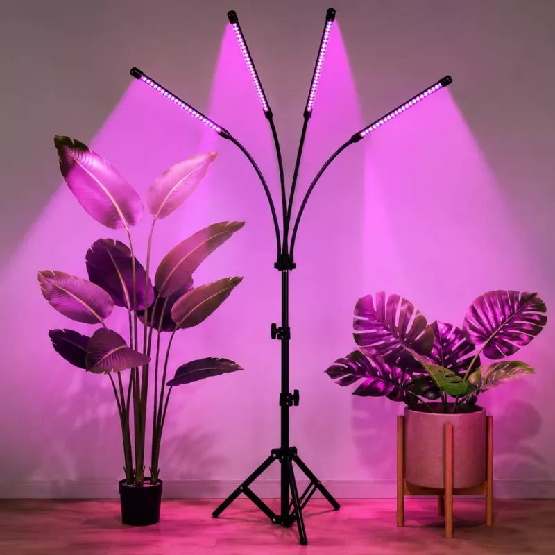 Lampa LED LEAN do uprawy roślin i oświetlania roślin, stojak 4-panelowy, pilot
