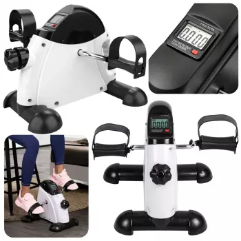LEAN Mini Rower Treningowy Rower Rehabilitacyjny z Wyświetlaczem LCD na Ręce i Nogi