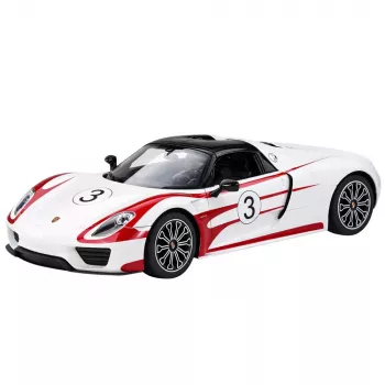 RASTAR Porsche 918 Spyder Performance Zdalnie Sterowany Samochód RC Biały 1:14