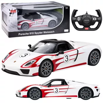 RASTAR Porsche 918 Spyder Performance Zdalnie Sterowany Samochód RC Biały 1:14