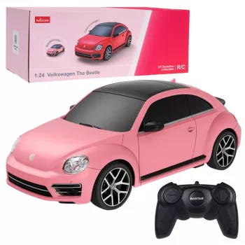 Rastar Volkswagen Beetle UV Sensitive Remote Controlled RC Car Pink 1:24