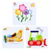 LEAN TOYS Creative Geometric Puzzle Mosaic Gears Puzzle 25 pcs.