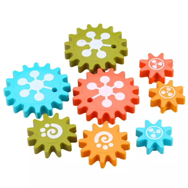 LEAN TOYS Creative Geometric Puzzle Mosaic Gears Puzzle 25 pcs.