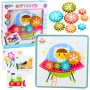 LEAN TOYS Creative Geometric Puzzle Mosaic Gears Puzzle 25 pcs.