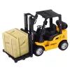LEAN TOYS Wózek widłowy z zmotoryzowanymi metalowymi widłami do przenoszenia palet i skrzynek Żółty