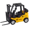 LEAN TOYS Wózek widłowy z zmotoryzowanymi metalowymi widłami do przenoszenia palet i skrzynek Żółty