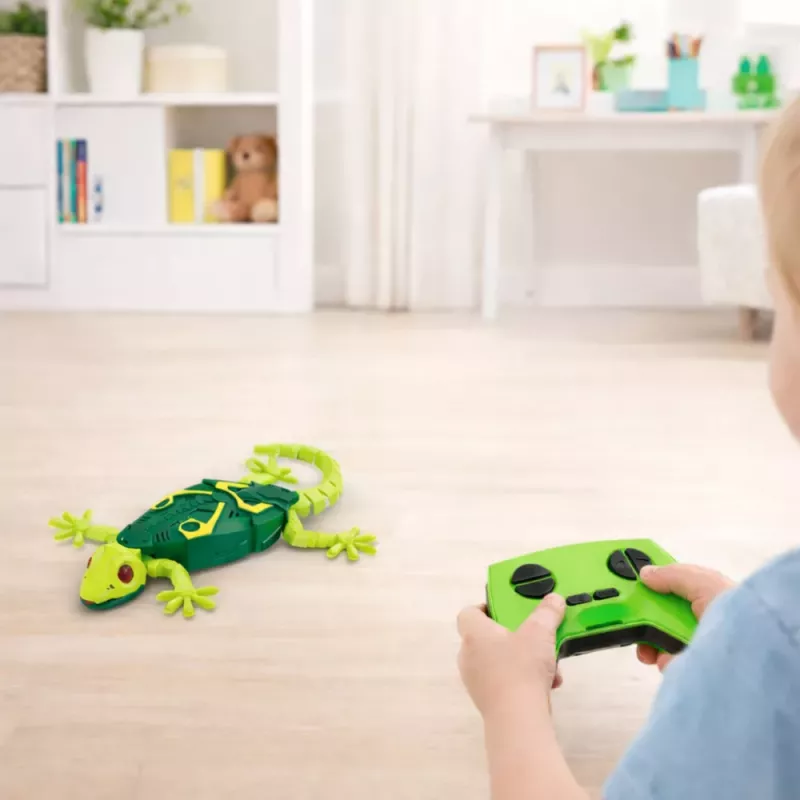 LEAN TOYS RC Gecko Lizard Wall Walking 360° Green