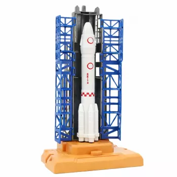 LEAN TOYS Zestaw Kosmiczny Kosmonauci Wieża Startowa Rakieta Prom Klocki 300 Elementów