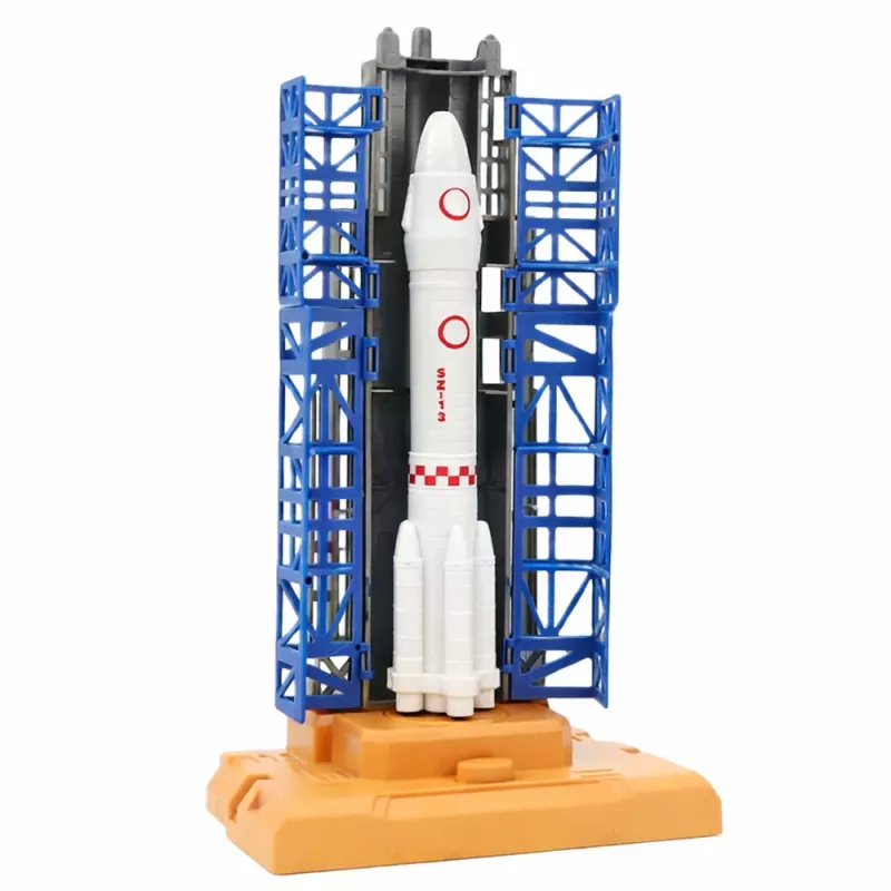 LEAN TOYS Zestaw Kosmiczny Kosmonauci Wieża Startowa Rakieta Prom Klocki 300 Elementów
