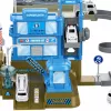 LEAN TOYS Interaktywna Stacja Kosmiczna z Rakietą Parkingową Światła Dźwięki