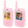 LEAN TOYS Walkie Talkies Dla Dzieci z Kamerą Wideo i Nagrywaniem Różowy