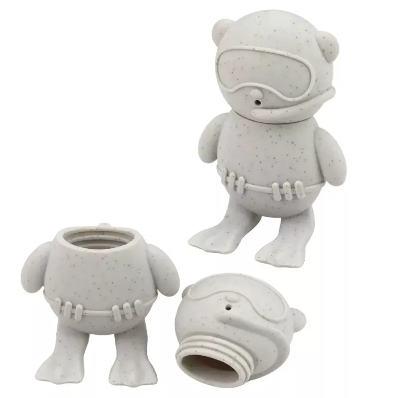 LEAN TOYS Educational Bath Toys Sensory Rubber Figures Pastel 4 szt.