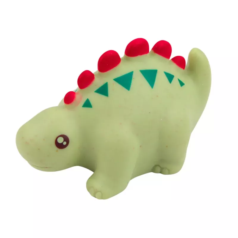 LEAN TOYS Zestaw edukacyjnych gumowych dinozaurów do kąpieli, pastelowe, 6 sztuk