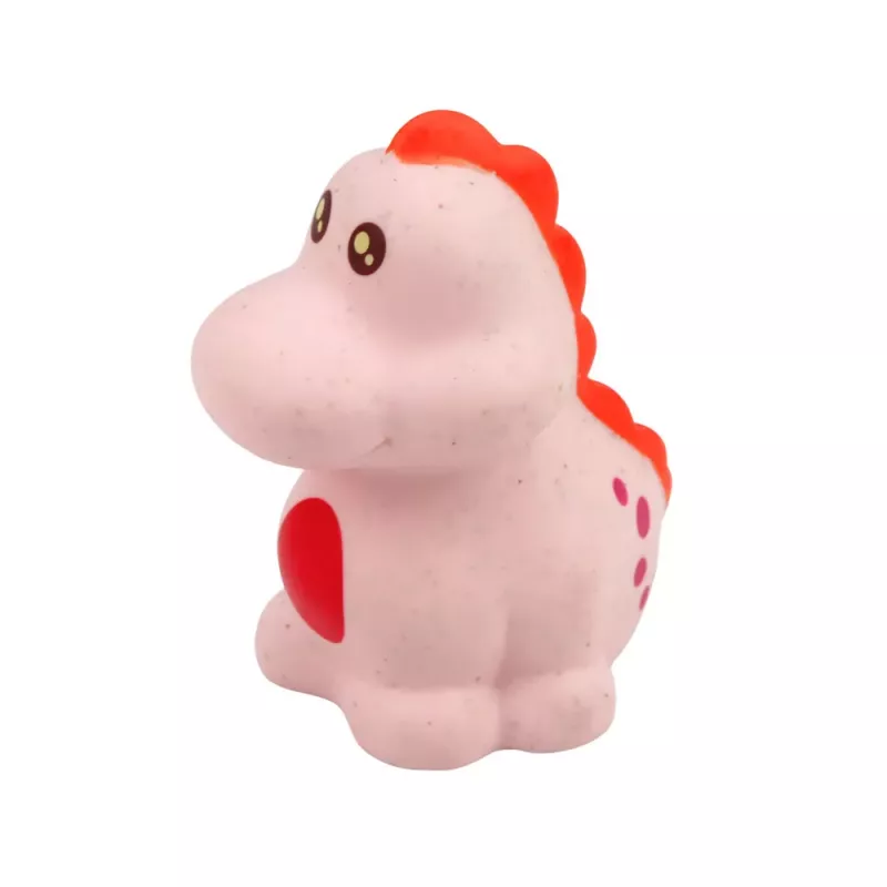LEAN TOYS Zestaw edukacyjnych gumowych dinozaurów do kąpieli, pastelowe, 6 sztuk