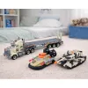 LEAN TOYS Zestaw Militarny Ciężarówka Wojskowa Czołg Poduszkowiec Żołnierz