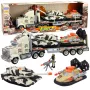 LEAN TOYS Zestaw Militarny Ciężarówka Wojskowa Czołg Poduszkowiec Żołnierz
