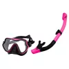 LEAN TOYS Zestaw do snorkelingu Fins Glasses Snorkel Czarno-Różowy S/M