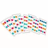 LEAN TOYS Drewniana Gra Logiczna Dopasowywanie Kolorów Puzzle z Wzorami 12szt